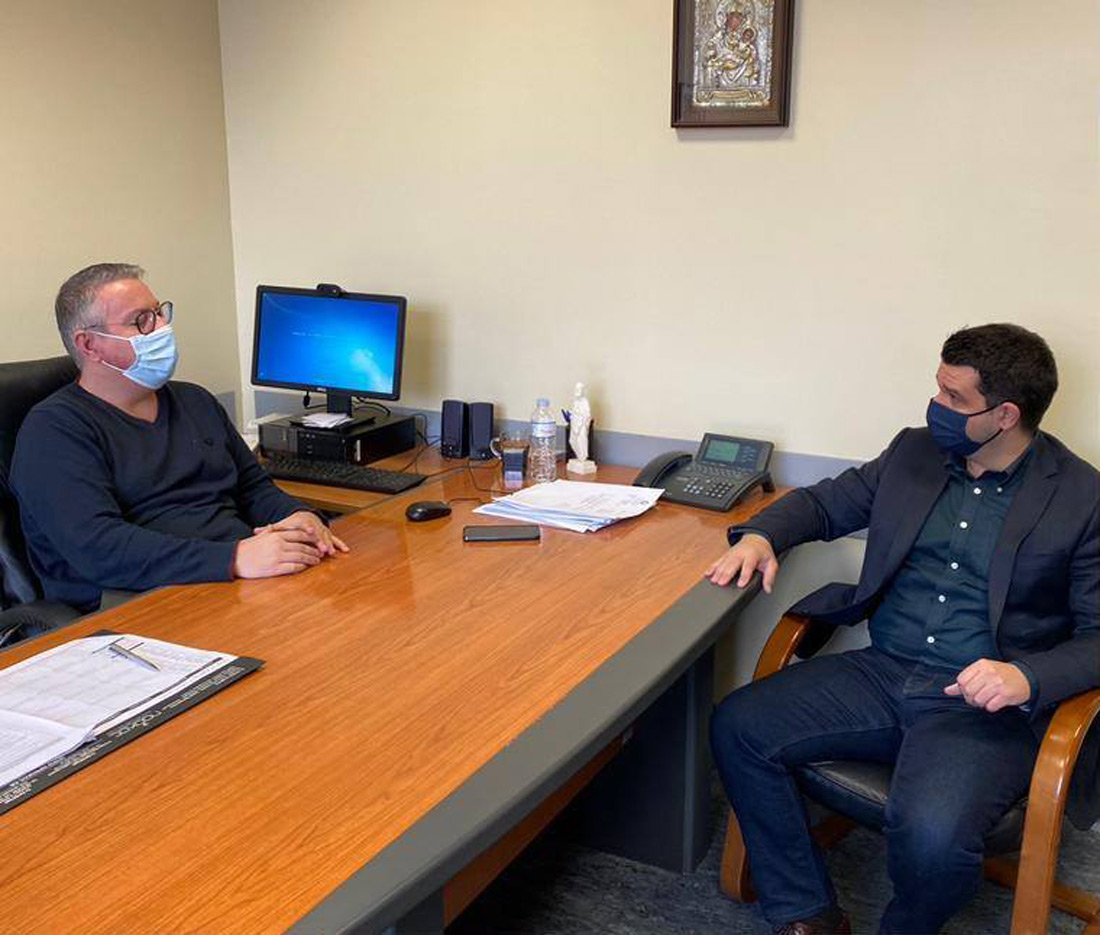 Επίσκεψη του Μάριου Κάτση στο Νοσοκομείο Φιλιατών