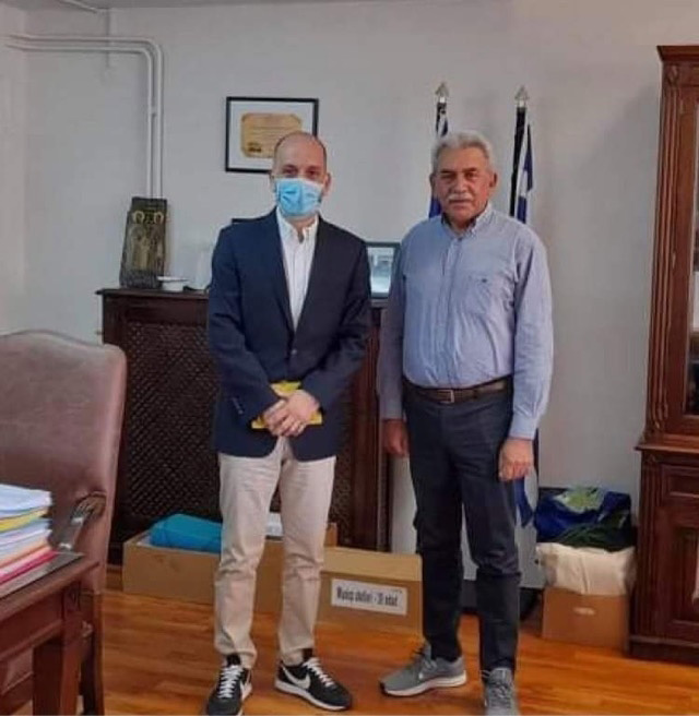 Συνάντηση Κώστα Μπάρκα με τον Πρύτανη του Πανεπιστημίου