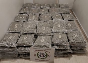 Kατάσχεση 111 κιλών ακατέργαστης κάνναβης και σύλληψη αλλοδαπού