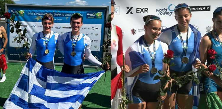 Ν.Ο.Ι. -Χρυσά τα «κουπιά» του στο Πανευρωπαϊκό Εφήβων!