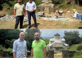 Προχωρούν οι εργασίες αποκατάστασης στη Μονή Αγγελομάχων στα Κούρεντα