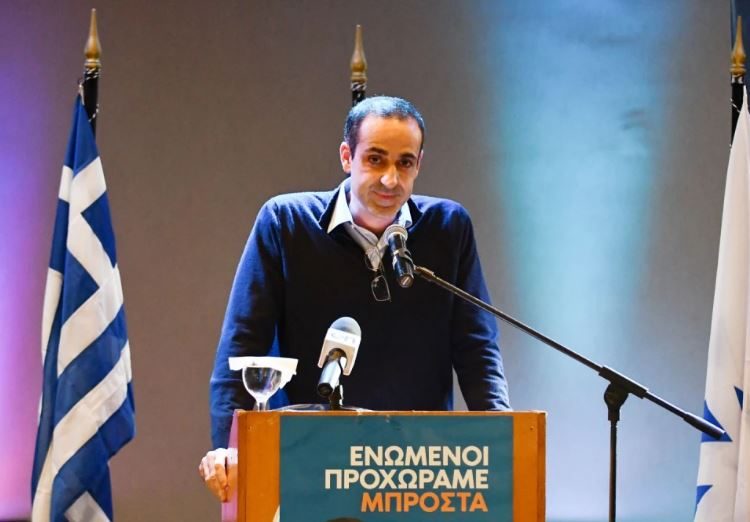 Ο Γρηγόρης Δημητριάδης στην κοπή πίτας της ΔΕΕΠ Πρέβεζας