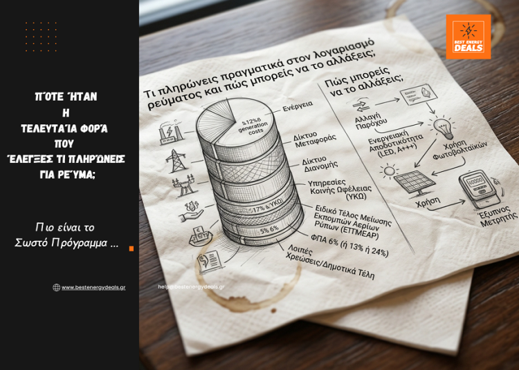 Τι πληρώνεις πραγματικά στον λογαριασμό ρεύματος και πώς μπορείς να το αλλάξεις;