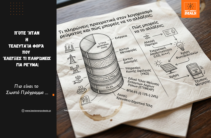 Τι πληρώνεις πραγματικά στον λογαριασμό ρεύματος και πώς μπορείς να το αλλάξεις;