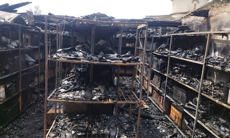 ΕΛΛΗΝΙΚΟ ΒΟΡ. ΤΖΟΥΜΕΡΚΩΝ -Φωτιά κατέστρεψε το οστεοφυλάκιο του Ι.Ν. Ζωοδόχου Πηγής